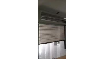spiral door interlocking with pvc high speed door