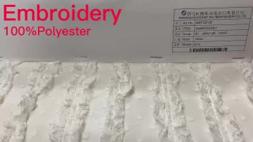 100% Cotton Voile Border Embroidered Fabrics Eyelet Floral Embroidery Fabric From Manufacturer fabrics for clothing1