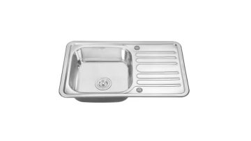 Commercial Drop-in Deck Mount Farm Sink Stainless Steel Single Kitchen Sink Bowl Food Prep Table Restaurant Table1