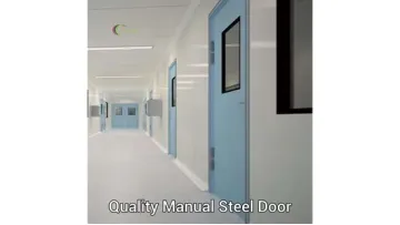 Durable Delivers Reliable Safety Outstanding Antibacterial Efficacy Security Customized Cleanroom Manual Steel Double Swing Door for Industrial Clean Zones1