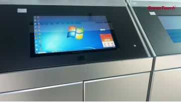 Touch monitor cabinet installation