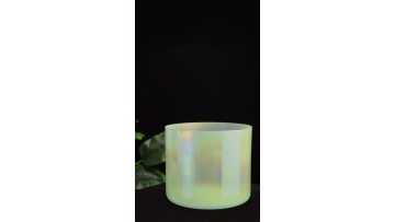 Q're Macaron Green Crystal Singing Bowl