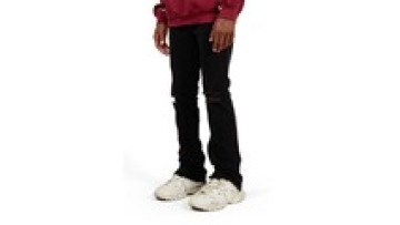 Hip Hop Custom Patchwork Stacked Flared Sweat Pants Plus Size Men's Skinny Ripped Washed Trousers Denim Jeans Men1