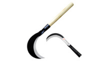 long handle grain weeding sickle  grass sickle agricultural wood handle sickle1
