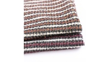 Customized Stripe Cotton Rayon Spandex Knitted Polyester Hacci Jacquard Fabric for Women Coat1
