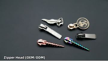 high quality metal waterproof rainbow zipper #5 slider custom logo puller nylon zipper pulls for jackets and bag