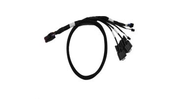 18P Male to MX & Dual DB9 Female Cable Assembly