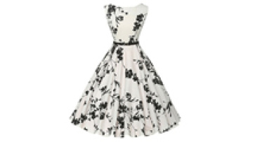 High Quality Plus Size Boatneck Sleeveless Vintage Tea Women Dress Belt1