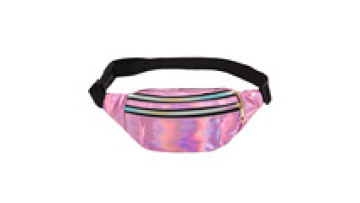 Cheap Fanny Pack for Men Women holographic reflective pink fanny pack waist bag1