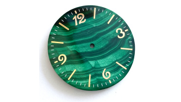 rare stone malachite watch dial