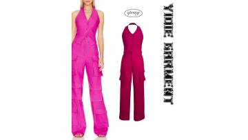 Vest in Fuchsia Hot Pink Cropped Crop Top Backless