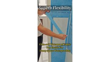 Super Flexible Waterproof Fabric for Wet Areas: Over 200% Elongation and Direct Tile Compatibility