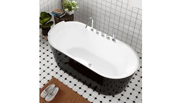 Matte Black Freestanding Tub