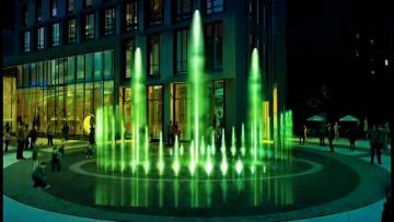Dryland music fountain