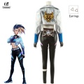 ROLECOS 2020 KDA Akali Cosplay Costume LOL ALL OUT Cosplay Game Costume Akali Outfit Halloween Fashion Jacket Leather Pants