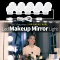 LED Makeup Mirror Light Bulb USB 12V Infinite Dimming Dressing Table Lamp LED Hollywood Bedroom Vanity Lights LED Wall Bombillas