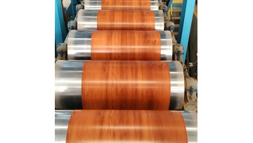Prepainted wood grain aluminum steel
