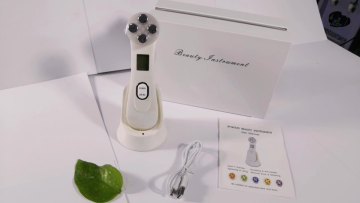 Beauty Rf Ultrasonic LED Photon Face lift skin tight beauty anti aging device EMS Facial Massager machine1