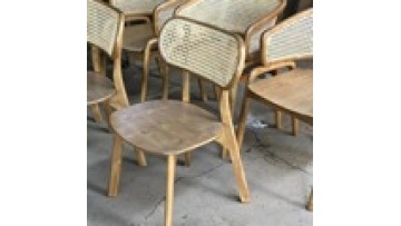 Wholesale  top quality  fashion modern home furniture wood and rattan restaurant  dining chair1