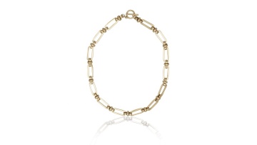 Elegant trendy women gold plated link women custom personalized chain necklace1