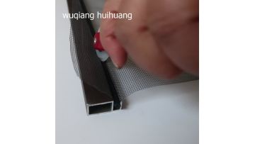 fireproof PVC coated plisse fiberglass window screen pleated mosquito net1