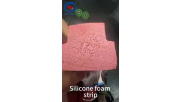 Silicone foam strip
