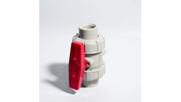 PPH heat fusion Double union ball valve