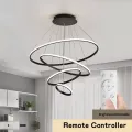 Modern LED Chandeliers For Living Dining Room Bedroom 3/4/5 Round Ring Indoor Hanging Light Pendant lamp Circle Lighting Fixture