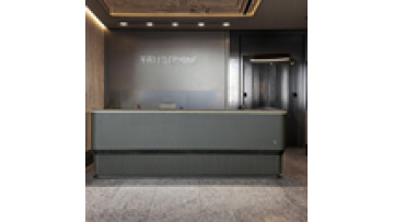 Wood Finish Marble Luxury Counter Front Desk Retail Store Hotel Office Reception Cashier Large Front Reception Desk1