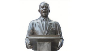 BRBR5523 Custom Bronze Sculpture of MLK Mid-Oratory