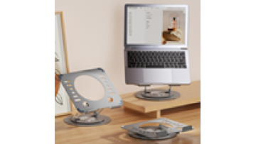 Adjustable Foldable Steel Laptop Table 360 Degree Rotation Notebook Stand 16 Inch for Office Use New1