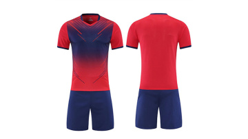 Hot Selling OEM Service Breathable Plus Size 100% Polyester Shirts & Tops Soccer Team Men Football Jersey1