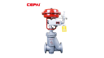 Pneumatic fluorine lined control valve