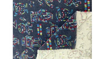 Polyester printed velvet