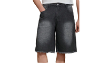 Custom Blank Distressed Cotton Denim Printed Washed Denim Shorts for Men1