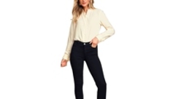 2021 Fashion Beautiful Blouses Apparel Factory Oem Chiffon Ladies Blouses Shirt Long Sleeve Ladies Casual for Women Plain Dyed1