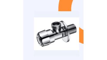 Best selling washing machine angle valve 2 way toilet seat angle valve chrome plated1
