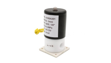 1/8'' Anti Corrosive PTFE Solenoid Valve 12VDC 24VDC 110VAC 220VAC
