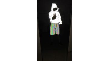 Rainbowtouches Custom Hip Hop Multicolor Reflective Jacket Men