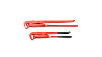 Multi-purpose Heavy Duty Plastic Dipped Red Pipe Wrenches 45 Degree Hawkbill Pipe Wrenches1