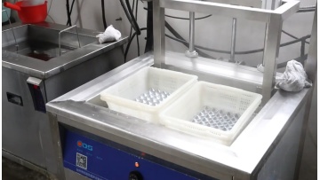 Laser nozzle cleaning in progress