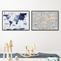 Cartoon Animal Map Lion Panda Nordic Posters And Prints Wall Art Canvas Painting Nursery Wall Pictures For Baby Kids Room Decor