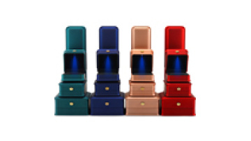 Hanhong wholesale custom luxury crown jewelry packaging box led bracelet bracelet necklace ring box jewelry box with led light1