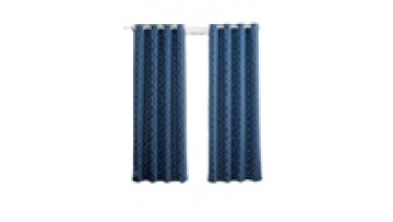 Rancho New Modern Grommet Sliver Foil Print Living Room Blackout Curtains Window1