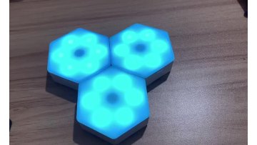 2021 Hottest 3/6Pack DIY Modular Smart Touch Sensitive Light Hexagonal Quantum LED Wall Geometry Assembly Honeycomb Night Light1