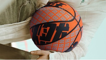 Customized logo color size rubber all over print custom made basketball basket ball1