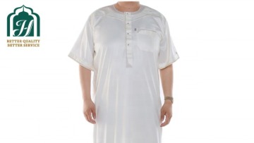 New Arrival IKAF Design Morocco Style Men's Thobe For Palestine Islamic Men's Clothing Thobe1