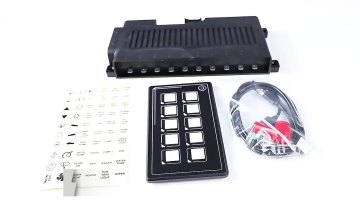 New 10 Gang Multifunction Switch Panel Contact Panel Remote Control for RV Boat Marine Yacht Switch Panel1