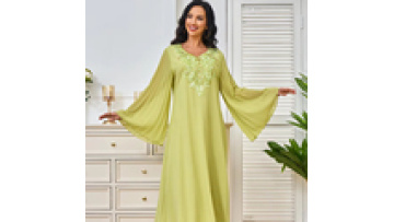MT340 Women Sequins Elegant Eid Arab Female Dubai Jalabiya Islam Turkey Morocco Party Dress1