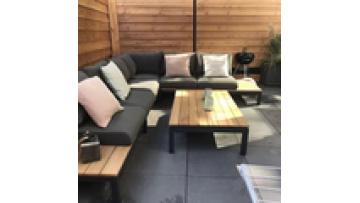 low price modern  furniture High density sponge Metal  Aluminum alloy  Waterproof  Hotel Patio Garden  Outdoor sofa1